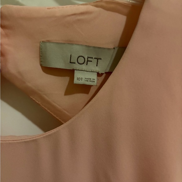 LOFT Pink Ruffle Dress - Picture 2 of 3